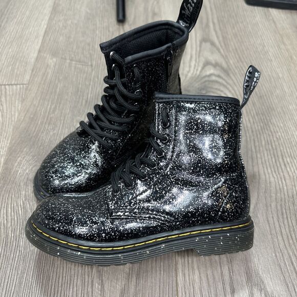 Dr. Martens | Shoes | Doc Martens 46j Glitter Cosmic Boot Black ...